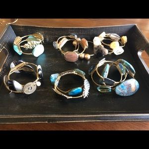 15 bourbon and bowetie bangles